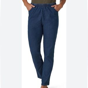 chic comfort collection Blue Pull-On Plus Stretch Leggings #112